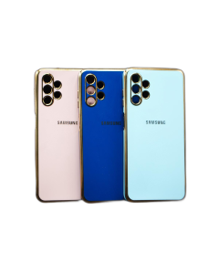 Samsung Galaxy A13 4G Back Cover Soft Multi Golden Border Camera Protection Cover For Samsung Galaxy A13 4G