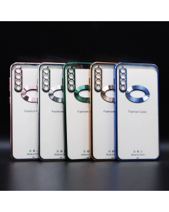 Samsung Galaxy A50 Back Cover Soft Multi Chrome Border Camera Protection Cover For Samsung Galaxy A50