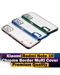 Xiaomi Redmi Note 10 Back Cover Soft Multi Chrome Border Camera Protection Cover For Xiaomi Redmi Note 10