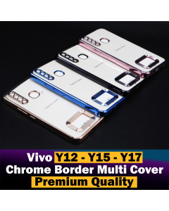 Vivo Y12 Back Cover Soft Multi Chrome Border Camera Protection Cover For Vivo Y12