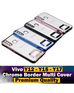 Vivo Y15 Back Cover Soft Multi Chrome Border Camera Protection Cover For Vivo Y15