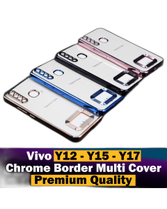 Vivo Y17 Back Cover Soft Multi Chrome Border Camera Protection Cover For Vivo Y17