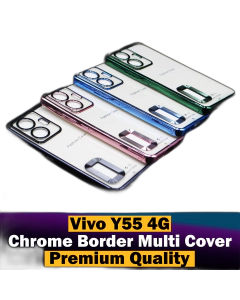 Vivo Y55 4G Back Cover Soft Multi Chrome Border Camera Protection Cover For Vivo Y55 4G