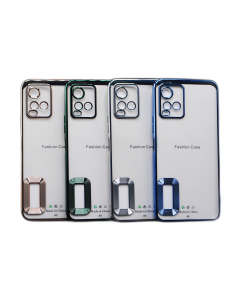 Vivo Y21 Back Cover Soft Multi Chrome Border Camera Protection Cover For Vivo Y21