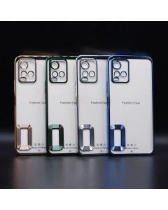 Vivo Y21T Back Cover Soft Multi Chrome Border Camera Protection Cover For Vivo Y21T
