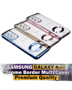 Samsung Galaxy A53 Back Cover Soft Multi Chrome Border Camera Protection Cover For Samsung Galaxy A53