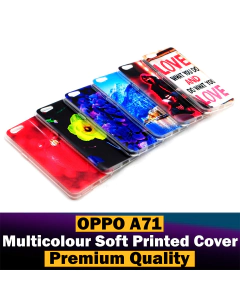 Oppo A71 Back Cover Multicolour Soft Silicon Printed Case For Oppo A71