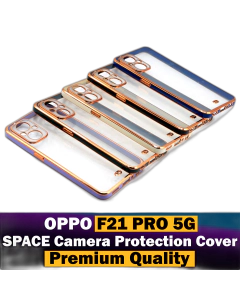 Oppo F21 Pro 5G Golden Cover Chrome Side Golden Back Cover For F21 Pro 5G