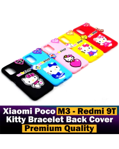 Xiaomi Redmi 9T Back Cover Hello Kitty Braslate Chain Soft Redmi 9T Case For Girls