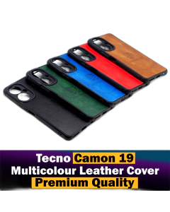 Tecno Camon 19 Back Premium Quality Multicover Leather Case For Tecno Camon 19