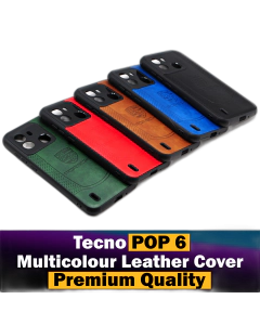 Tecno Pop 6 Back Premium Quality Multicover Leather Case For Tecno Pop 6