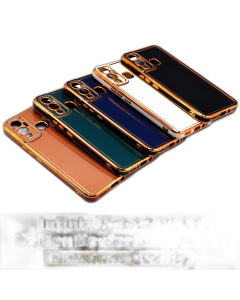Infinix Hot 12 Play Back Cover Soft Multi Golden Border Camera Protection Cover For Infinix Hot 12 Play