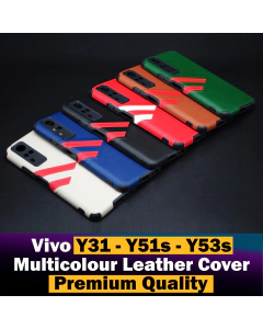 Vivo Y51s Back Cover Soft Multicolour Leather Case For Vivo Y51s