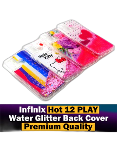 Infinix Hot 12 Play Back Cover Water Glitter Shiny Soft Silicon Infinix Hot 12 Play Case For Girls