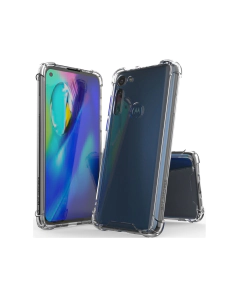 Motorola Moto G8 Power Back Cover Extra Bumper Anti Shock Hard Crystal Clear Case For Motorola Moto G8 Power - Transparent