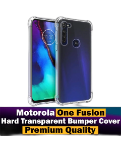 Motorola One Fusion Back Cover Transparent Extra Bumper Anti Shock Hard Crystal Clear Case For Motorola One Fusion