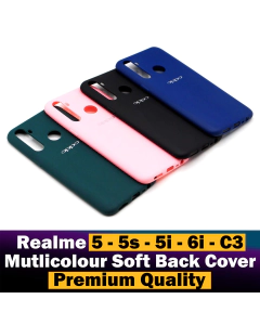 Realme 5i Back Cover Soft Silicon Multicolour Case For Realme 5i
