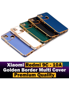 Xiaomi Redmi 9C Back Cover Back Cover Soft Multi Golden Border Camera Protection Cover For Xiaomi Redmi 9C
