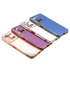 Vivo Y35 Back Cover Soft Multi Golden Border Camera Protection Cover For Vivo Y35