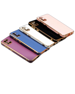 Samsung Galaxy A31 Back Cover Soft Multi Golden Border Camera Protection Cover For Samsung Galaxy A31