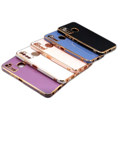 Infinix Hot 9 Back Cover Soft Multi Golden Border Camera Protection Cover For Infinix Hot 9