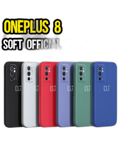 OnePlus 8 Official Logo Silicon Case - Official Case {Multi Colors} For OnePlus 8