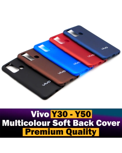 Vivo Y30 Back Cover Multicolour Soft Silicone Case For Vivo Y30