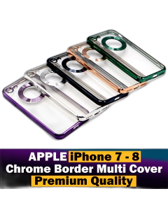 Apple iPhone 7 Back Cover Soft Multi Chrome Border Camera Protection Cover For Apple iPhone 7