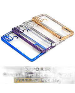 Oppo A53 Back Cover Soft Multi Chrome Border Camera Protection Cover For Oppo A53
