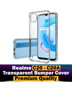 Realme C20A Back Cover Transparent Extra Bumper Anti Shock Soft Crystal Clear Case For Realme C20A