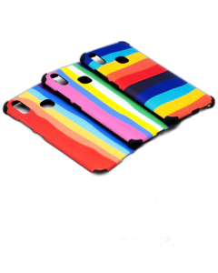 Vivo Y95 Back Cover Rainbow Printed Bumper Camera Protection Cover For Vivo Y95