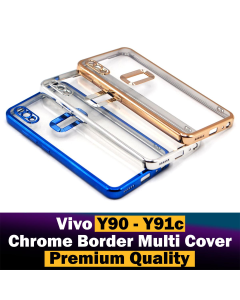 Vivo Y91c Back Cover Soft Multi Chrome Border Camera Protection Cover For Vivo Y91c