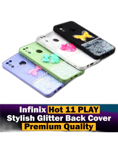 Infinix Hot 11 Play Back Cover Stylish Glitter Beauty Infinix Hot 11 Play Case For Girls