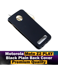 Motorola Moto Z2 Play Back Cover Soft Plain Black Case For Motorola Moto Z2 Play