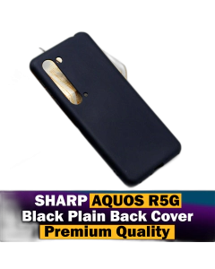 Sharp Aquos R5G Back Cover Soft Plain Black Case For Sharp Aquos R5G