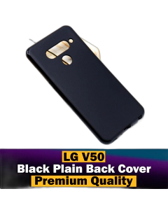 LG V50 Back Cover Soft Plain Black Case For LG V50