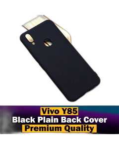 Vivo V9 Back Cover Soft Plain Black Case For Vivo V9