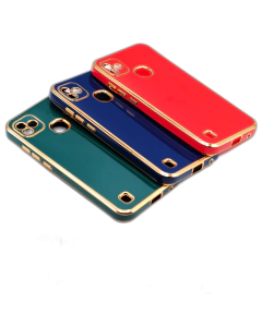 Infinix Smart HD Back Cover Soft Multi Golden Border Camera Protection Cover For Infinix Smart HD