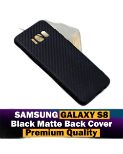 Samsung Galaxy S8 Back Cover Soft Plain Black Case For Samsung Galaxy S8