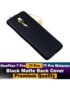 OnePlus 7T Pro Back Cover Soft Plain Black Case For OnePlus 7T Pro