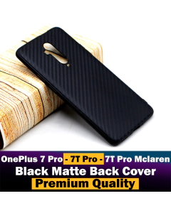 OnePlus 7T Pro Mclaren Back Cover Soft Plain Black Case For OnePlus 7 Pro Mclaren