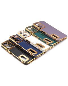 Vivo Y16 Back Cover Soft Multi Camera Protection Cover For Vivo Y16 - Golden Border