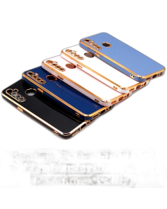 Realme C3 Back Cover Soft Multi Golden Border Camera Protection Cover For Realme C3