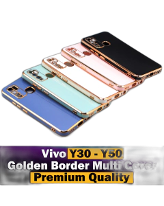 Vivo Y50 Back Cover Soft Multi Golden Border Camera Protection Cover For Vivo Y50