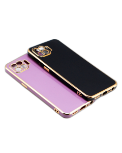 Oppo F17 Pro Back Cover Soft Multi Golden Border Camera Protection Cover For Oppo F17 Pro