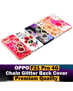 Oppo F21 Pro 4G Back Cover Chain Glitter Beauty Oppo F21 Pro 4G Case For Girls