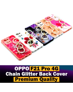Oppo Reno 7 Back Cover Chain Glitter Beauty Oppo Reno 7 Case For Girls