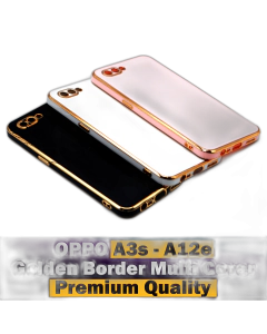 Oppo A12e Back Cover Soft Multi Golden Border Camera Protection Cover For Oppo A12e