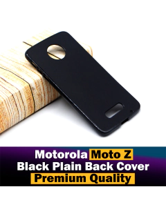 Motorola Moto Z Back Cover Soft Plain Black Case For Motorola Moto Z
