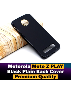 Motorola Moto Z Play Back Cover Soft Plain Black Case For Motorola Moto Z Play